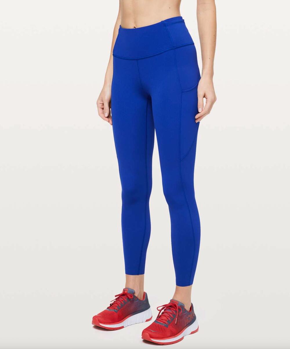 Lululemon Fast & Free 7/8 Tight II *Non-Reflective Nulux 25" Jet Stream Blue 14